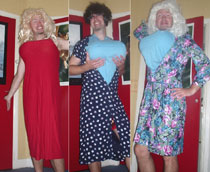 Oei, wat is pappa lelijk als Dolly Dot!